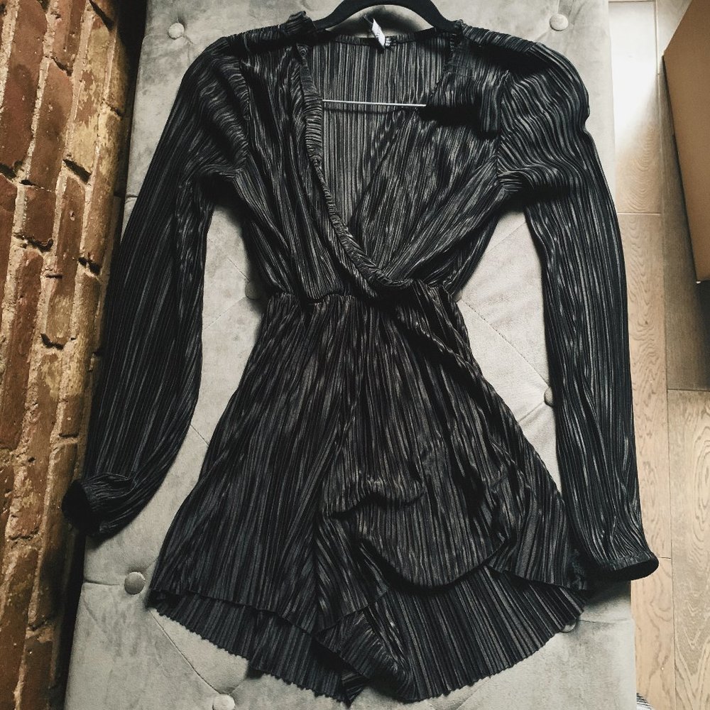 Long Sleeve Black Romper